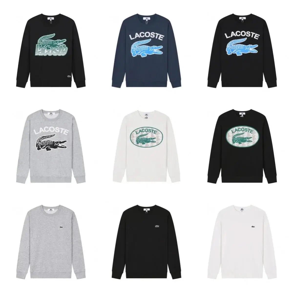 Lacoste Crocodile Logo Sweatshirt [10 styles]
