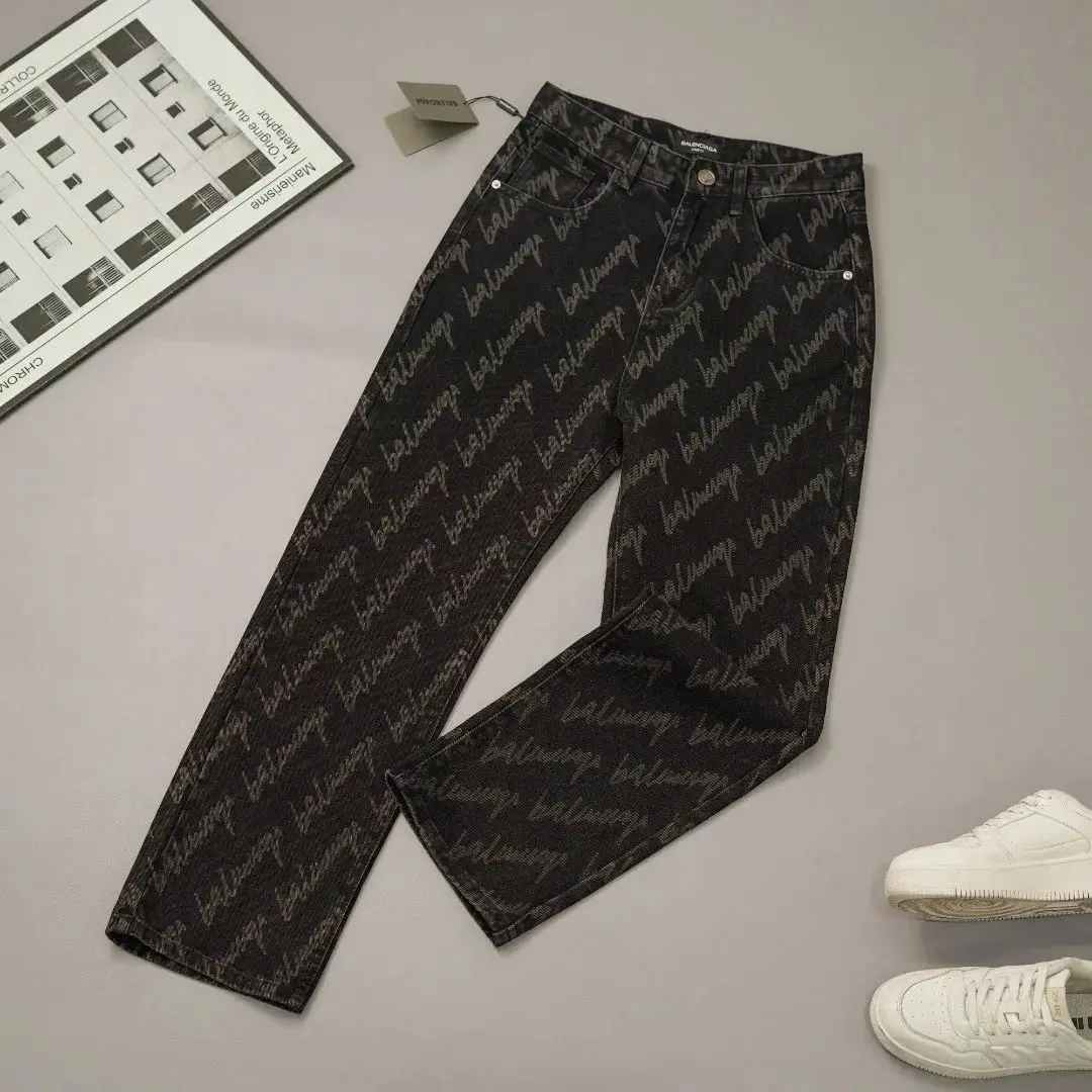 Balenciaga Logo Print Jeans [3 Colors Available] 3