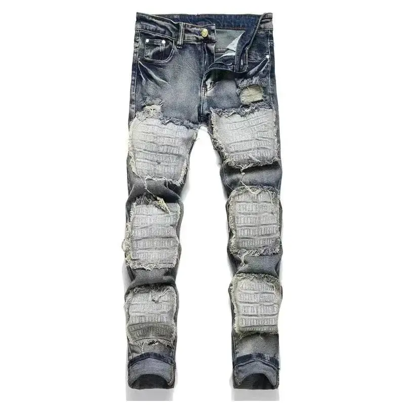 Revenge Embroidered Classic Jeans [Lacing Design] 2