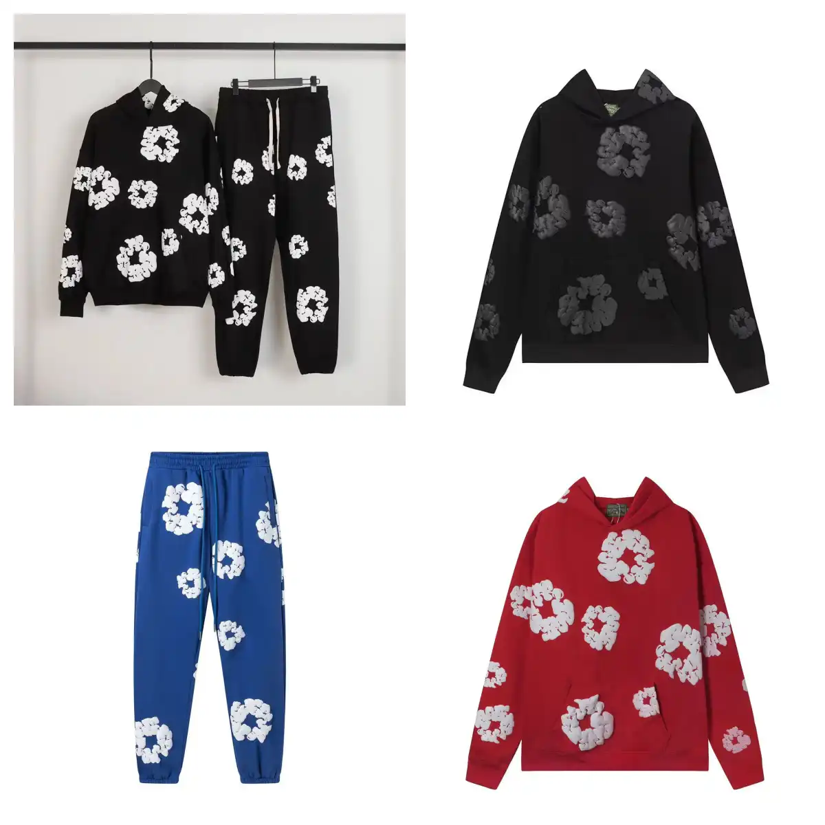 Denim Tears Scrunchie Print Hoodie & Jogger Set